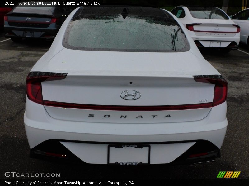 Quartz White / Black 2022 Hyundai Sonata SEL Plus