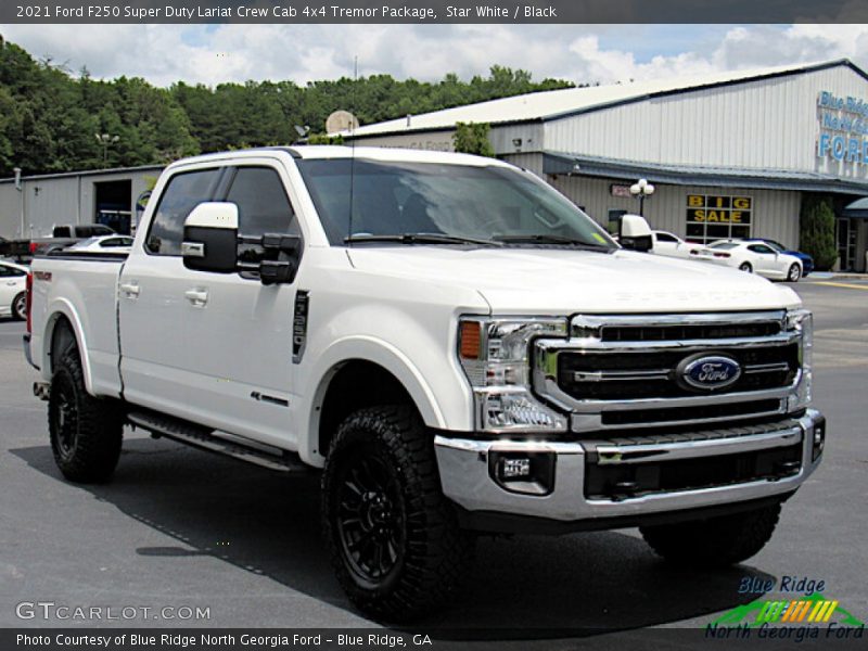 Star White / Black 2021 Ford F250 Super Duty Lariat Crew Cab 4x4 Tremor Package