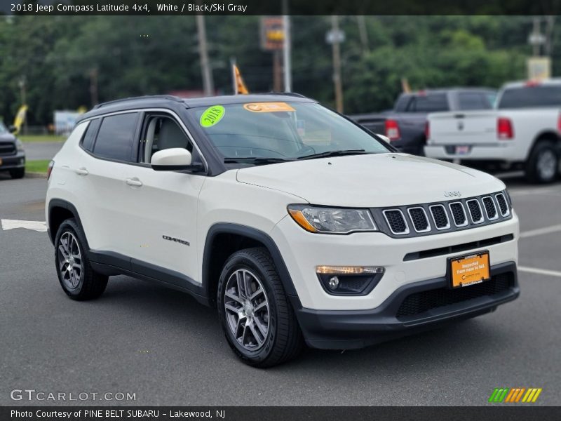 White / Black/Ski Gray 2018 Jeep Compass Latitude 4x4