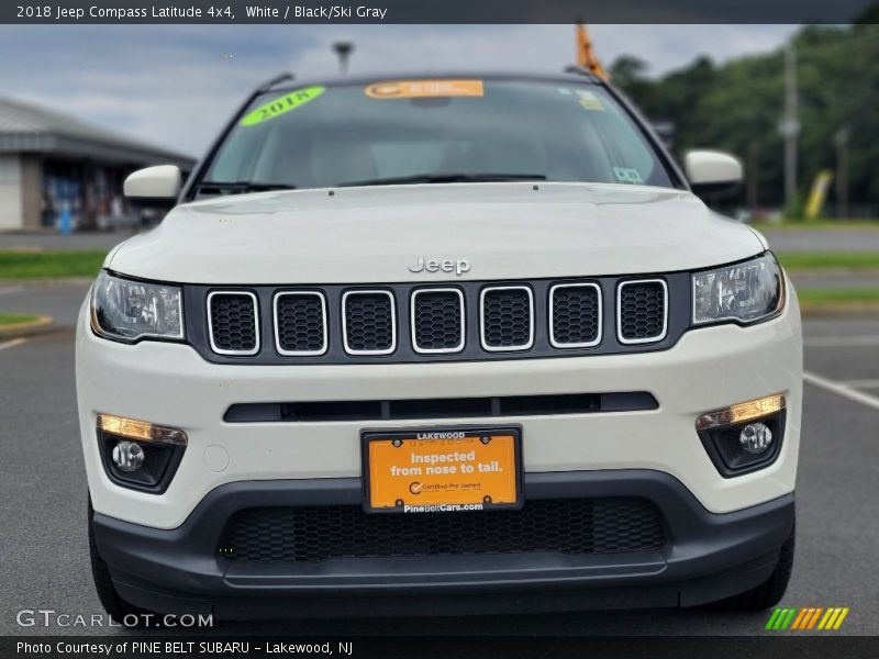 White / Black/Ski Gray 2018 Jeep Compass Latitude 4x4