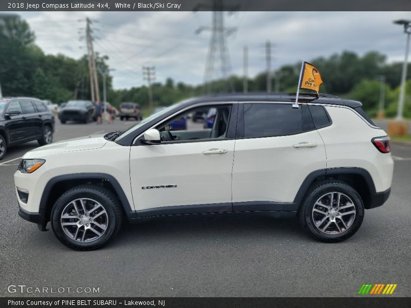 White / Black/Ski Gray 2018 Jeep Compass Latitude 4x4