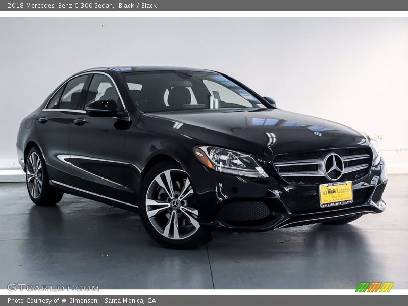 Black / Black 2018 Mercedes-Benz C 300 Sedan