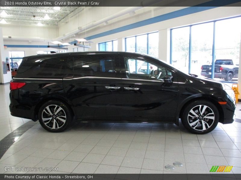 Crystal Black Pearl / Gray 2020 Honda Odyssey Elite