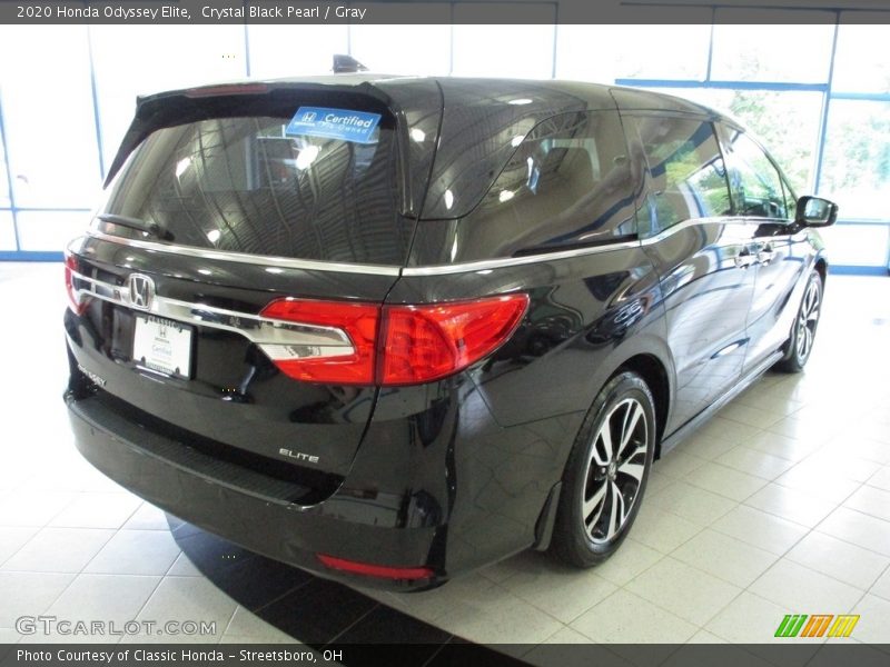 Crystal Black Pearl / Gray 2020 Honda Odyssey Elite