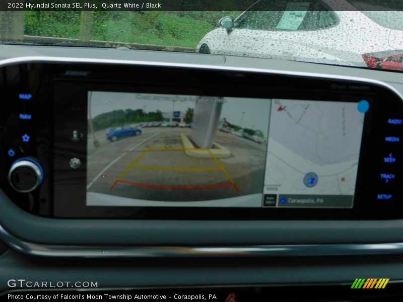 Quartz White / Black 2022 Hyundai Sonata SEL Plus