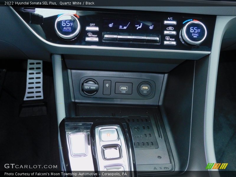 Quartz White / Black 2022 Hyundai Sonata SEL Plus