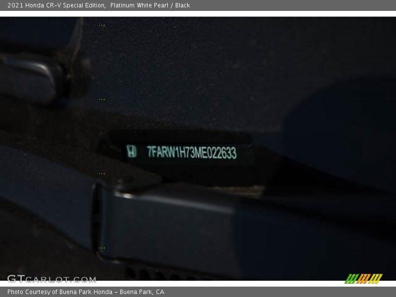 Platinum White Pearl / Black 2021 Honda CR-V Special Edition