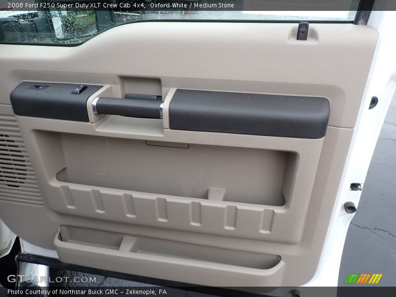 Oxford White / Medium Stone 2008 Ford F250 Super Duty XLT Crew Cab 4x4