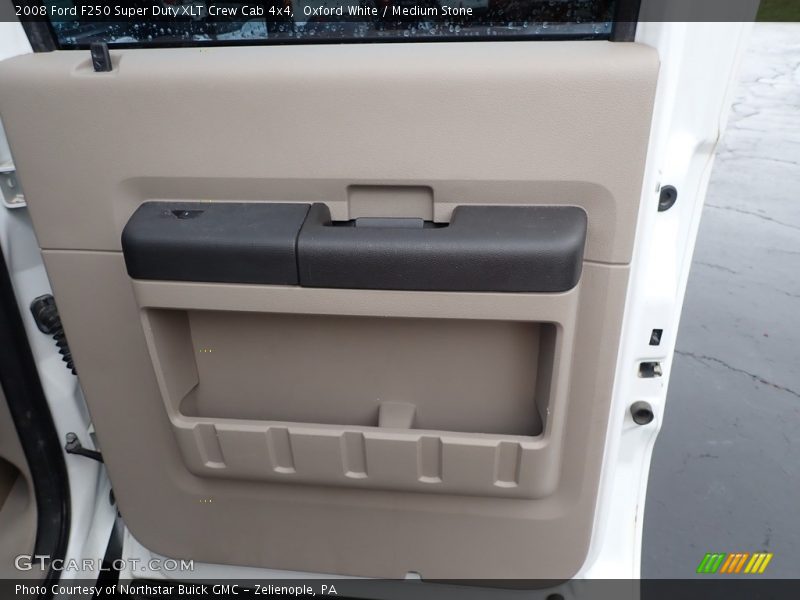 Oxford White / Medium Stone 2008 Ford F250 Super Duty XLT Crew Cab 4x4