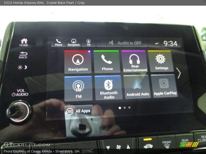 Crystal Black Pearl / Gray 2020 Honda Odyssey Elite