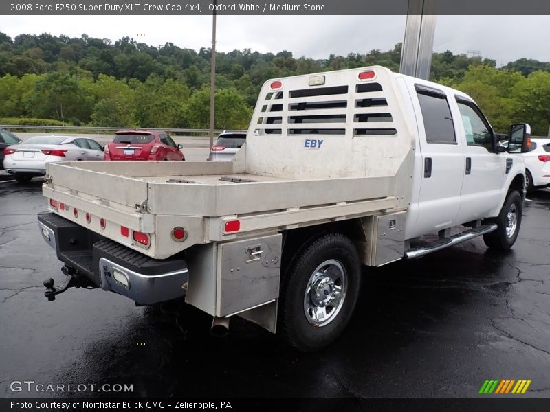 Oxford White / Medium Stone 2008 Ford F250 Super Duty XLT Crew Cab 4x4