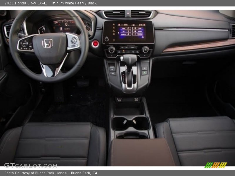 Platinum White Pearl / Black 2021 Honda CR-V EX-L