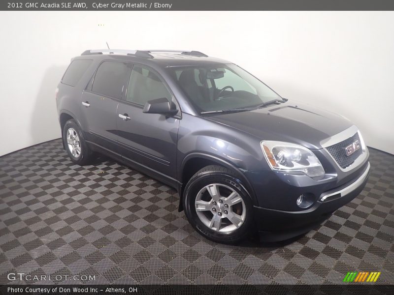Cyber Gray Metallic / Ebony 2012 GMC Acadia SLE AWD