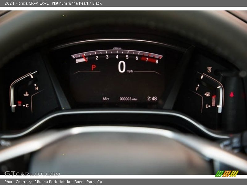 Platinum White Pearl / Black 2021 Honda CR-V EX-L