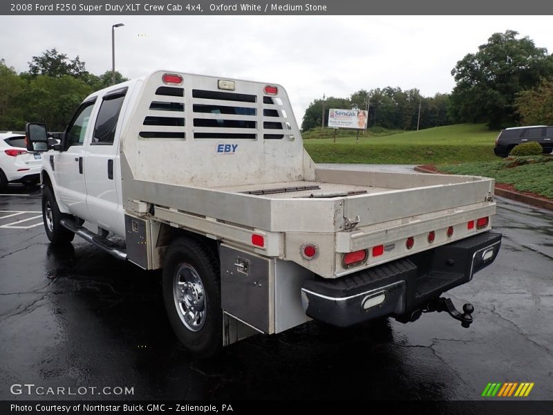 Oxford White / Medium Stone 2008 Ford F250 Super Duty XLT Crew Cab 4x4