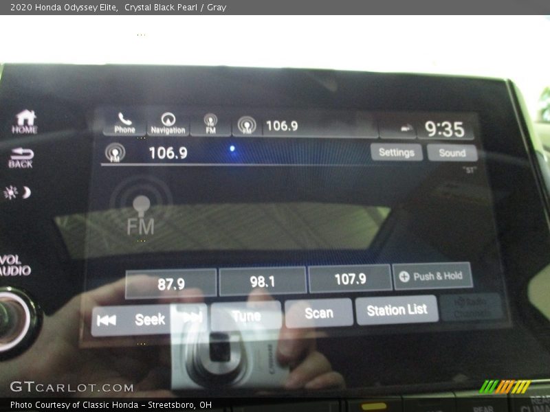 Crystal Black Pearl / Gray 2020 Honda Odyssey Elite