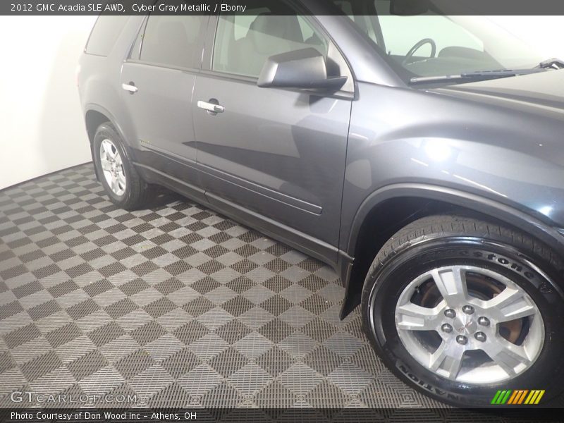Cyber Gray Metallic / Ebony 2012 GMC Acadia SLE AWD