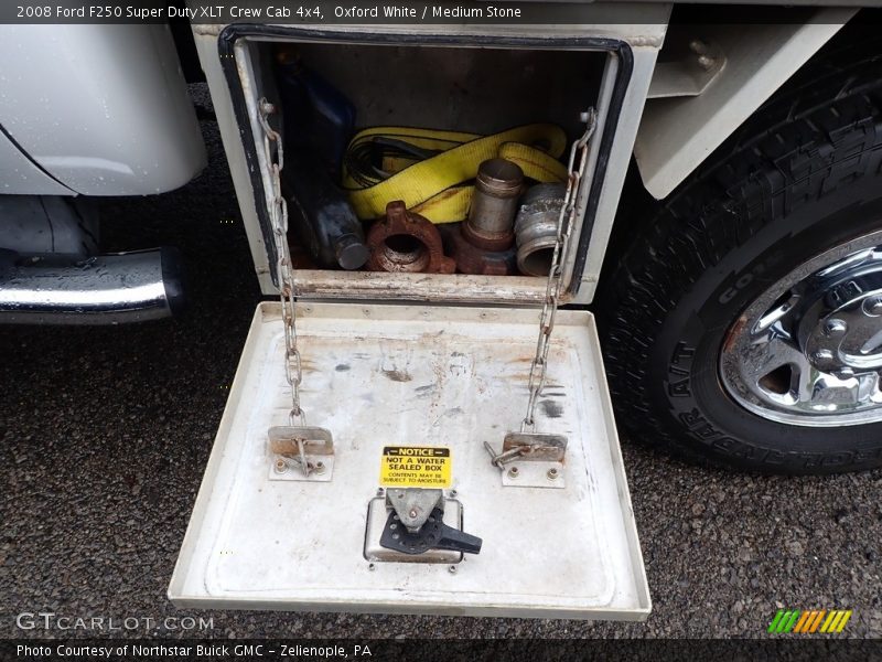 Oxford White / Medium Stone 2008 Ford F250 Super Duty XLT Crew Cab 4x4