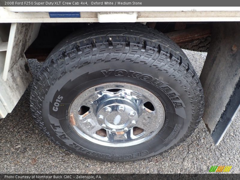 Oxford White / Medium Stone 2008 Ford F250 Super Duty XLT Crew Cab 4x4