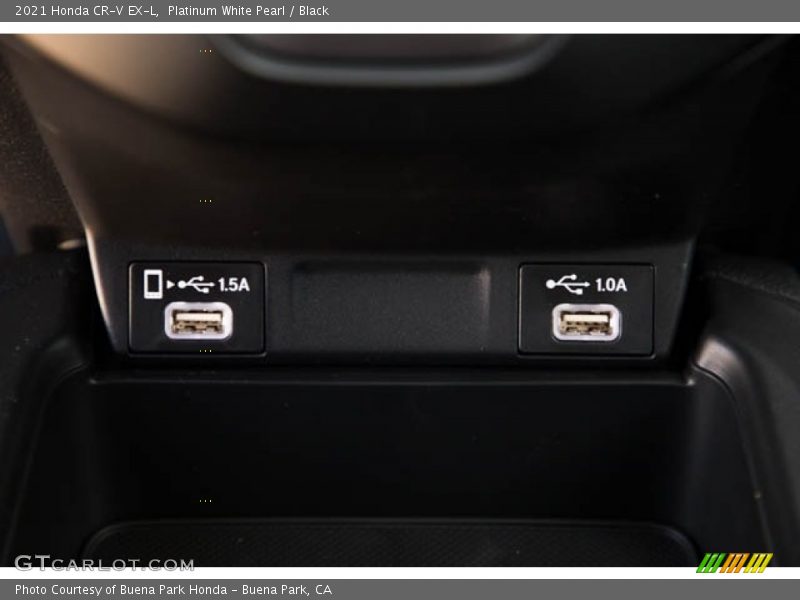 Platinum White Pearl / Black 2021 Honda CR-V EX-L