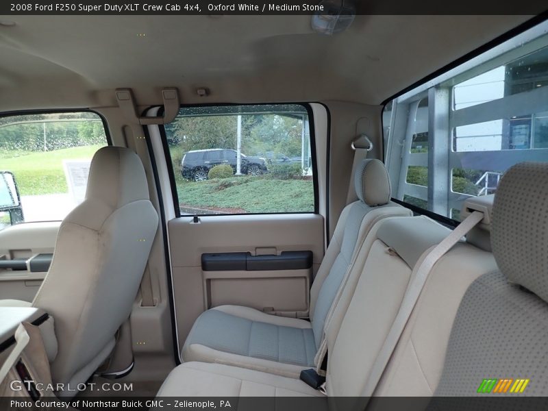 Oxford White / Medium Stone 2008 Ford F250 Super Duty XLT Crew Cab 4x4