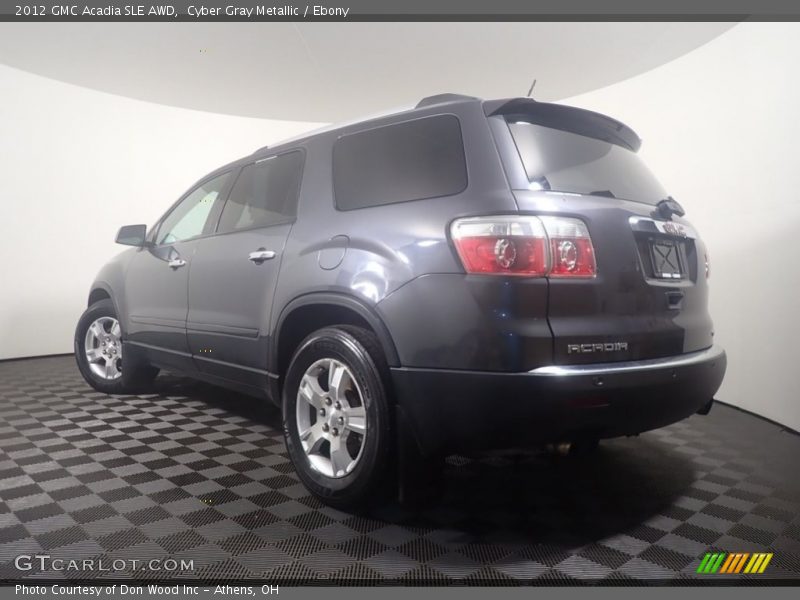 Cyber Gray Metallic / Ebony 2012 GMC Acadia SLE AWD