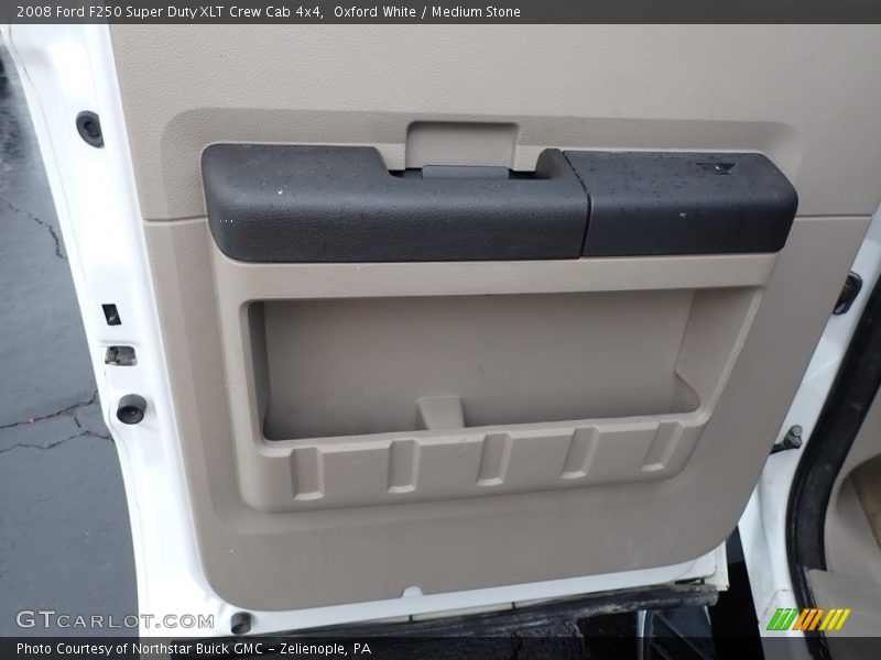 Oxford White / Medium Stone 2008 Ford F250 Super Duty XLT Crew Cab 4x4