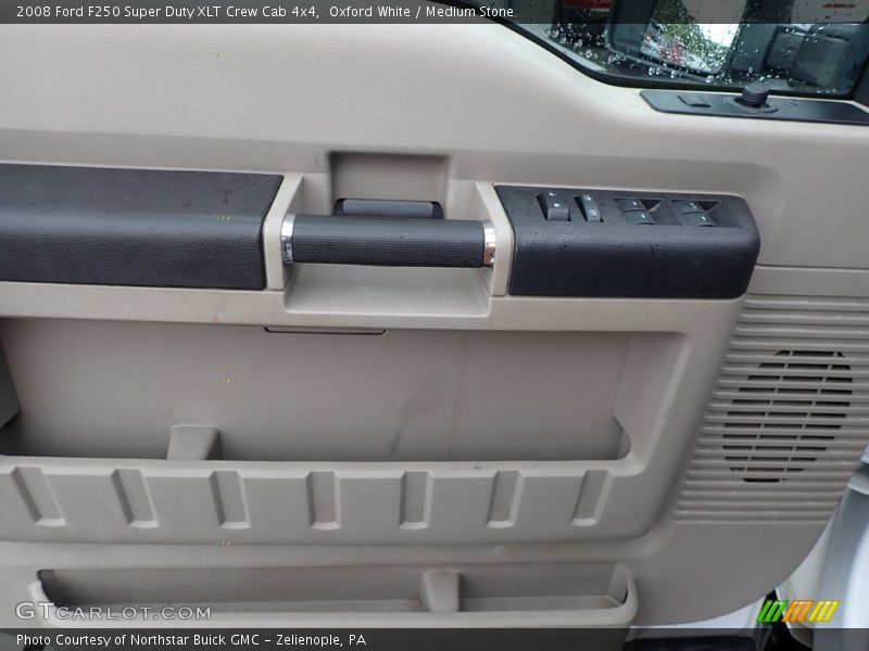 Oxford White / Medium Stone 2008 Ford F250 Super Duty XLT Crew Cab 4x4
