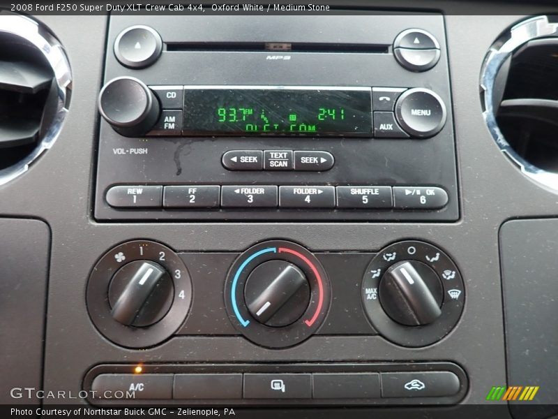 Oxford White / Medium Stone 2008 Ford F250 Super Duty XLT Crew Cab 4x4