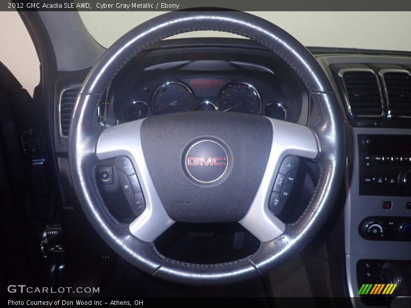 Cyber Gray Metallic / Ebony 2012 GMC Acadia SLE AWD