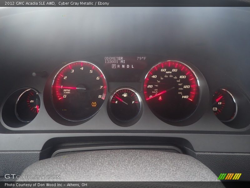 Cyber Gray Metallic / Ebony 2012 GMC Acadia SLE AWD