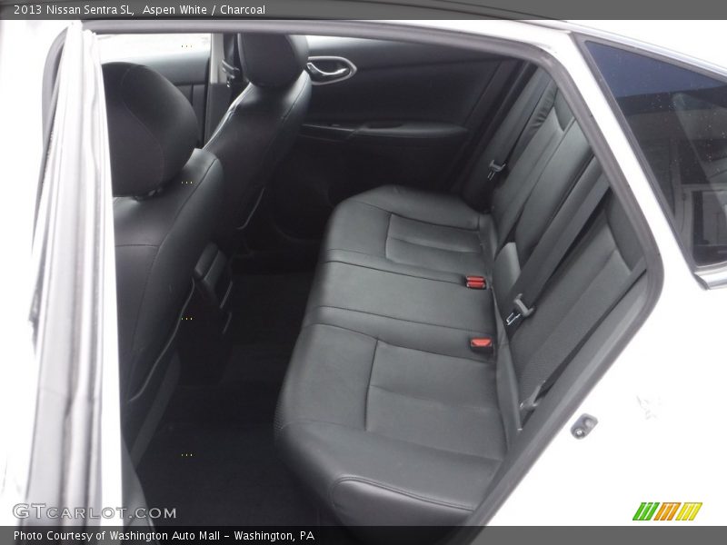 Aspen White / Charcoal 2013 Nissan Sentra SL