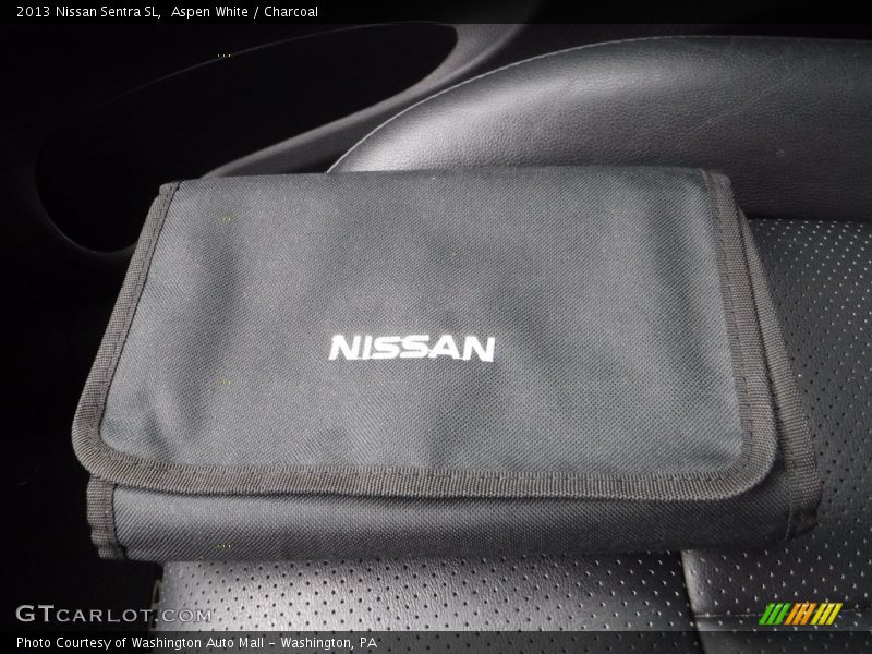 Aspen White / Charcoal 2013 Nissan Sentra SL