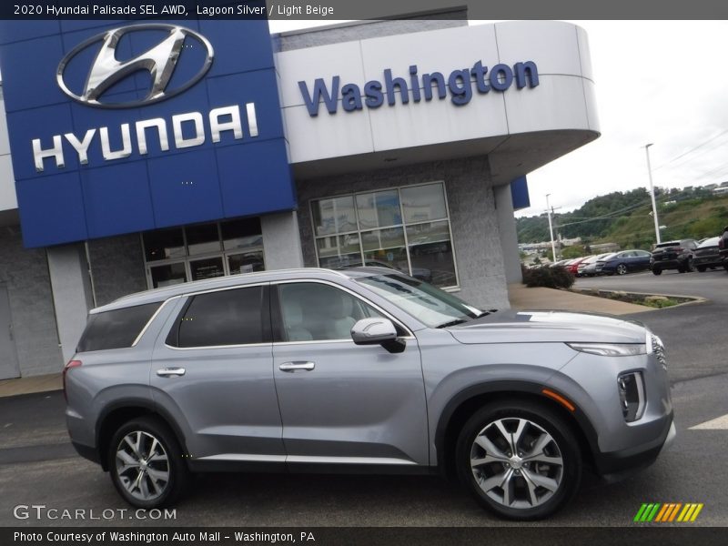 Lagoon Silver / Light Beige 2020 Hyundai Palisade SEL AWD