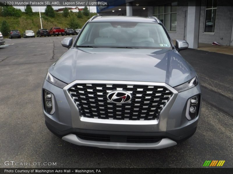 Lagoon Silver / Light Beige 2020 Hyundai Palisade SEL AWD