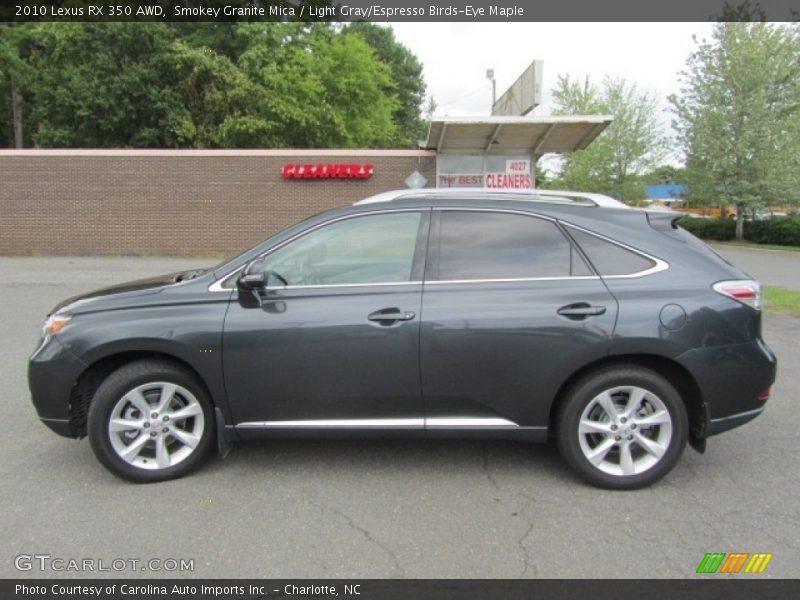 Smokey Granite Mica / Light Gray/Espresso Birds-Eye Maple 2010 Lexus RX 350 AWD