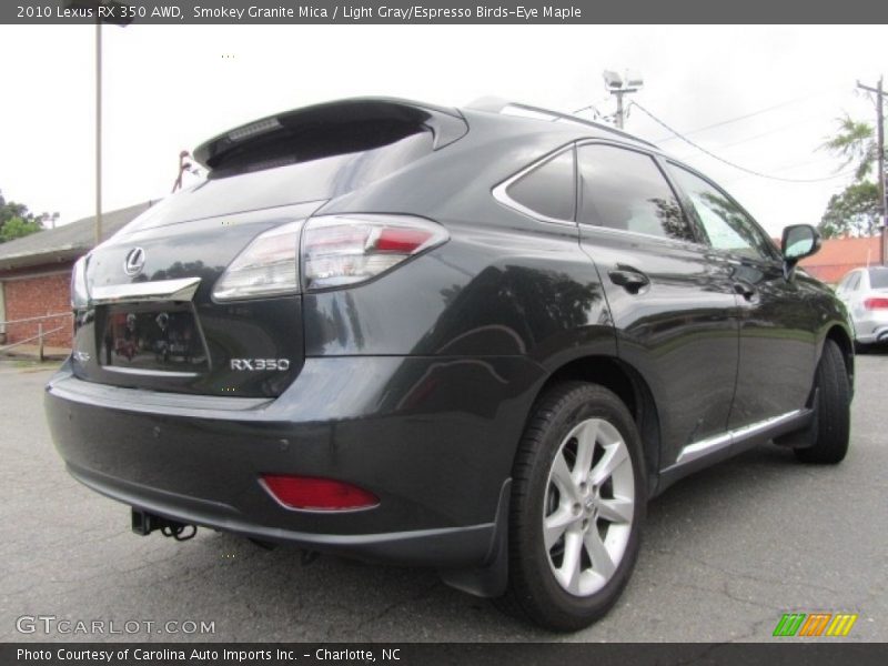 Smokey Granite Mica / Light Gray/Espresso Birds-Eye Maple 2010 Lexus RX 350 AWD