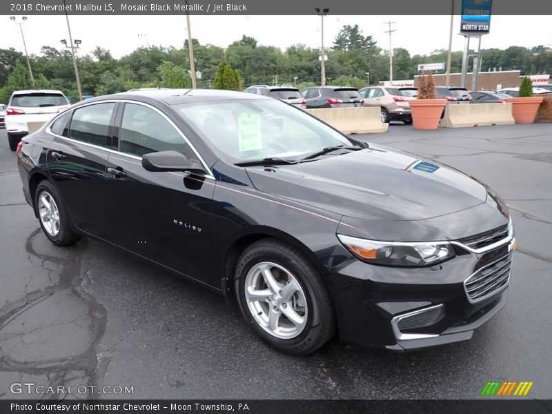 Mosaic Black Metallic / Jet Black 2018 Chevrolet Malibu LS