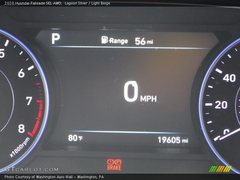 Lagoon Silver / Light Beige 2020 Hyundai Palisade SEL AWD