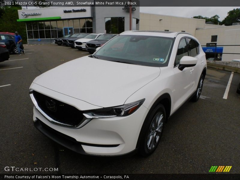 Snowflake White Pearl Mica / Black 2021 Mazda CX-5 Grand Touring AWD