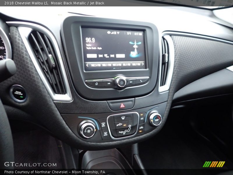 Mosaic Black Metallic / Jet Black 2018 Chevrolet Malibu LS