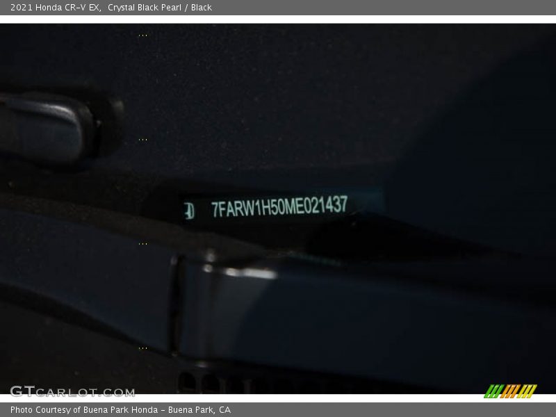 Crystal Black Pearl / Black 2021 Honda CR-V EX