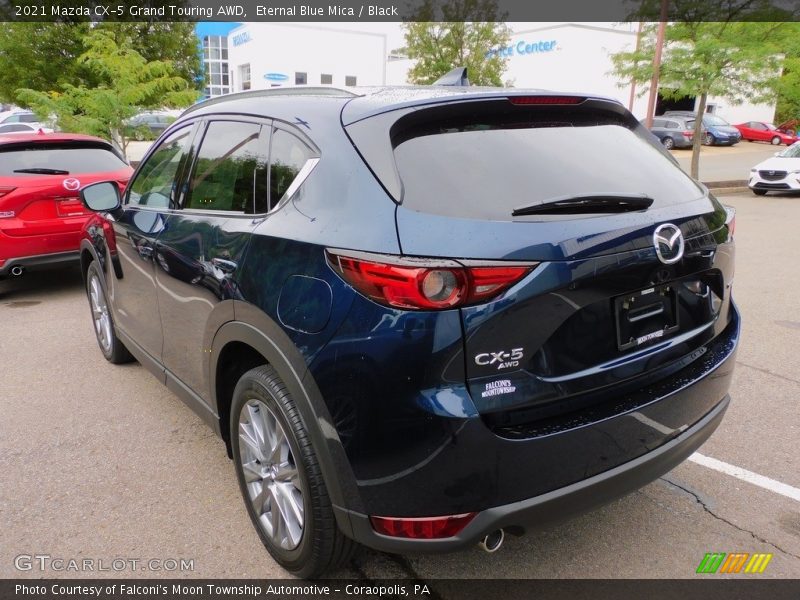 Eternal Blue Mica / Black 2021 Mazda CX-5 Grand Touring AWD