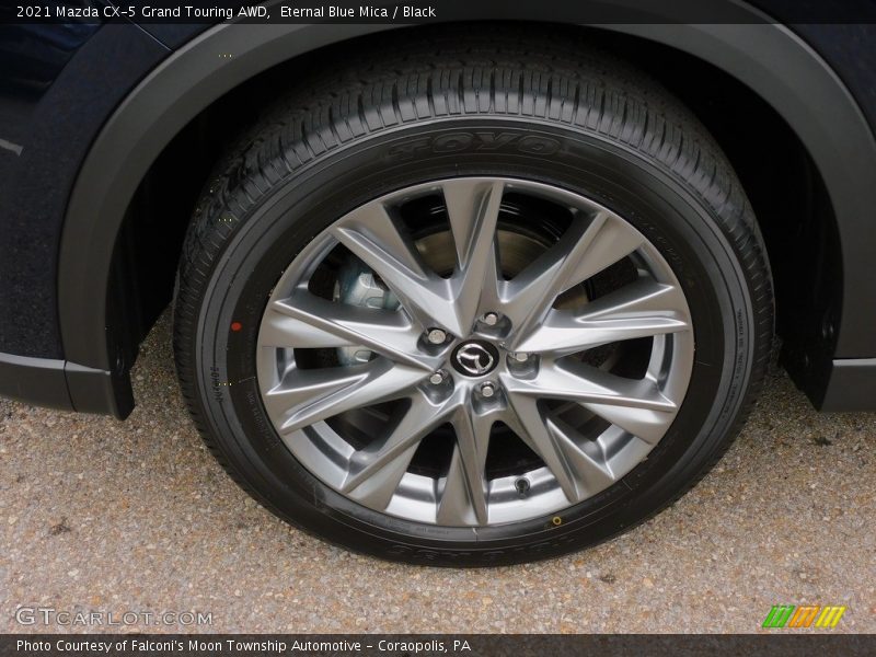Eternal Blue Mica / Black 2021 Mazda CX-5 Grand Touring AWD