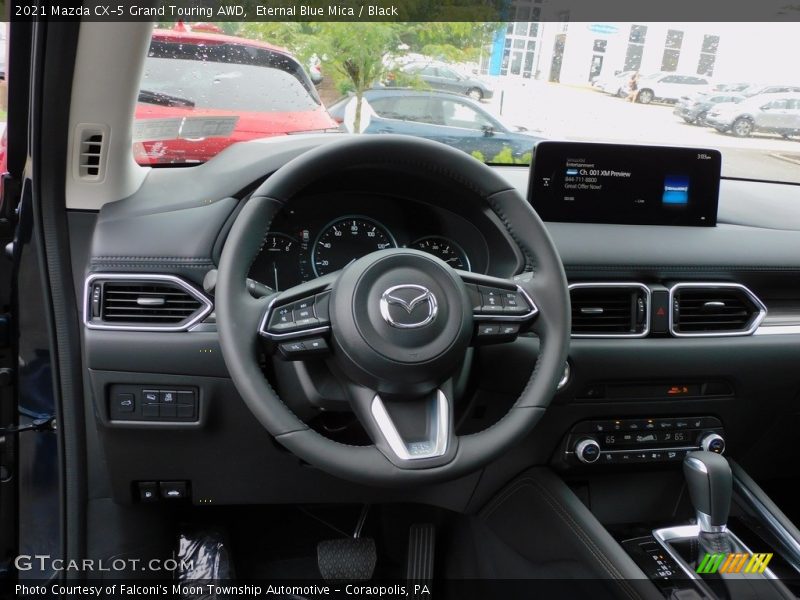 Eternal Blue Mica / Black 2021 Mazda CX-5 Grand Touring AWD