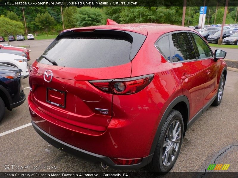 Soul Red Crystal Metallic / Caturra Brown 2021 Mazda CX-5 Signature AWD