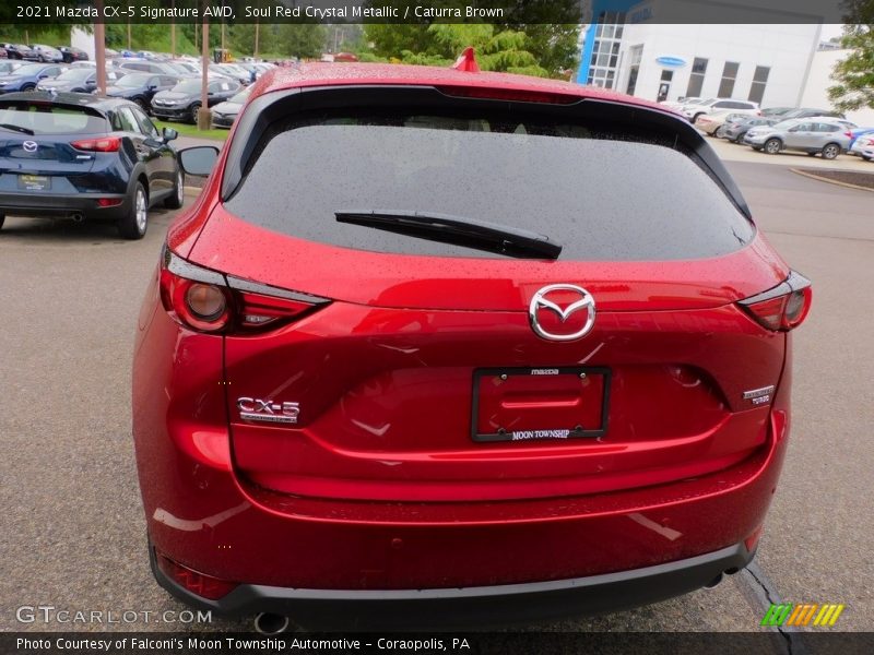 Soul Red Crystal Metallic / Caturra Brown 2021 Mazda CX-5 Signature AWD