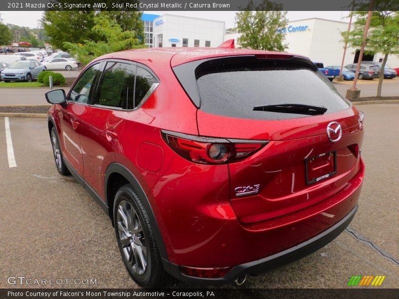 Soul Red Crystal Metallic / Caturra Brown 2021 Mazda CX-5 Signature AWD