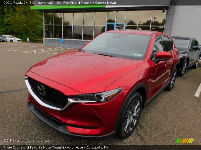 Soul Red Crystal Metallic / Caturra Brown 2021 Mazda CX-5 Signature AWD