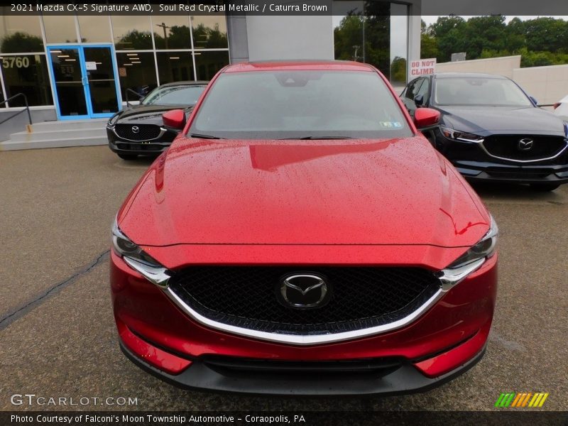 Soul Red Crystal Metallic / Caturra Brown 2021 Mazda CX-5 Signature AWD